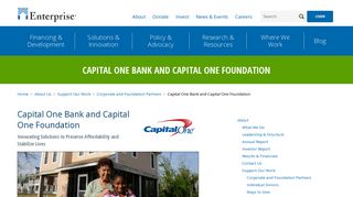 Capital One Bank and Capital One Foundation | Enterprise ...