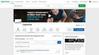 Capital One Enterprise risk management Jobs | Glassdoor