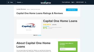 Capital One Home Loans - Mortgage Company Reviews - LendingTree