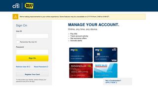 Best Buy Credit Card: Log In or Apply - Citibank