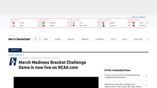 March Madness Bracket Challenge Game is now live on NCAA.com ...