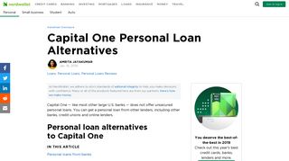 Capital One Personal Loan Alternatives - NerdWallet