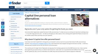 3 best Capital One personal loan alternatives | finder.com