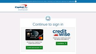 Sign in - Capital One