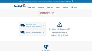 Contact Us - Capital One
