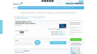 Capital One Platinum Costco MASTERCARD | Reviews shared by ...