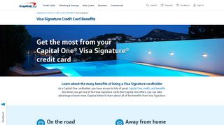 Visa Signature Credit Cards Benefits | Capital One
