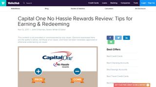 Capital One No Hassle Rewards Review: Tips for Earning & Redeeming