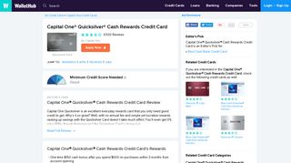 Capital One® Quicksilver® Cash Rewards Credit Card - WalletHub