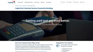 Payments and Merchant Services | Credit Card ... - Capital One