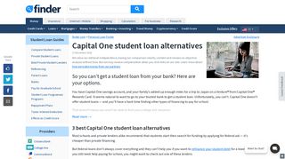 3 best Capital One student loan alternatives | finder.com
