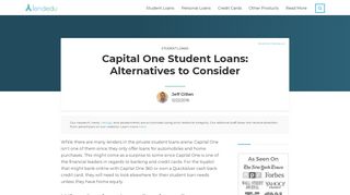 Alternatives to Capital One Student Loans | LendEDU
