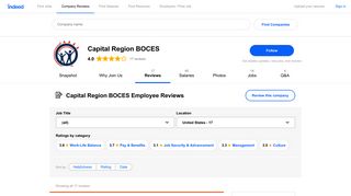 Working at Capital Region BOCES: Employee Reviews | Indeed.com
