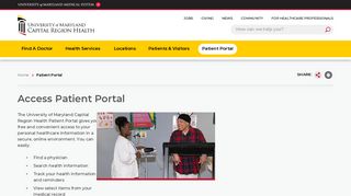 Access Patient Portal - University of Maryland Medical System