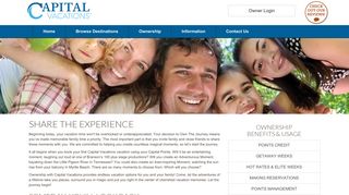 Owner Benefits | Capital Vacations Group - Capital Resorts