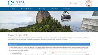 Owner Login Help | Capital Vacations Group - Capital Resorts Group