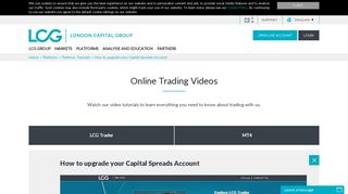 LCG | How to upgrade your Capital Spreads Account