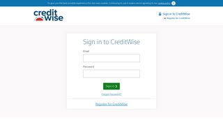 Sign in - Capital One CreditWise