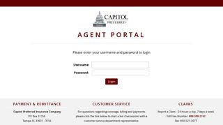 Agent Portal - Capitol Preferred