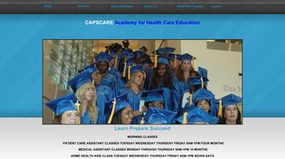 Class Schedule - Capscare Academy for Health Care Education