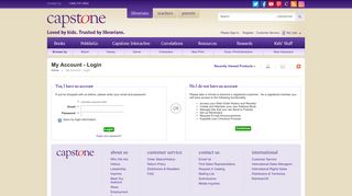 My Account - Login | Capstone Library - Capstone Publishing