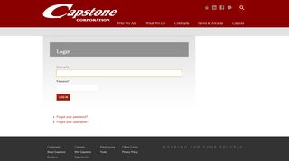 Login - Capstone Corporation