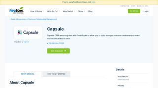 Capsule Integrations | FreshBooks