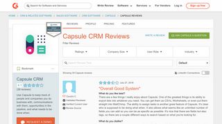 Capsule CRM Reviews 2018 | G2 Crowd