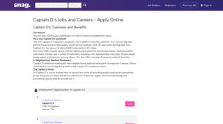 Captain D's Job Applications | Apply Online at Captain D's | Snagajob
