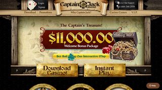 Online Casino :$11000 Free To Play at Captain Jack Casino