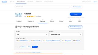 Working at CapTel: 322 Reviews | Indeed.com