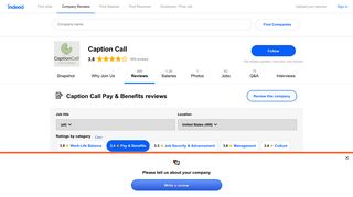 Working at Caption Call: 174 Reviews about Pay & Benefits | Indeed ...