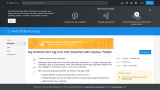 wi fi - My android can't log in to Wifi networks with Captive ...