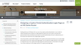 Designing a Captive Portal Authentication Login Page on an MX ...
