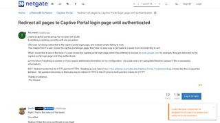 Redirect all pages to Captive Portal login page until ...