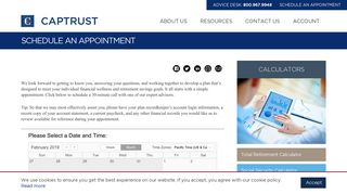 Schedule an Advice Appointment | CAPTRUST Advice | Wealth and ...