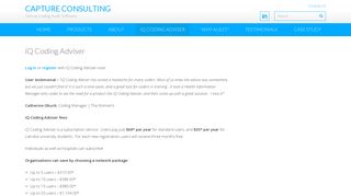 iQ Coding Adviser – Capture Consulting