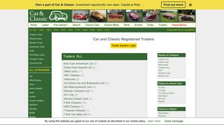 Car and Classic Registered Traders