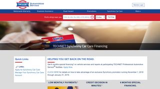 TECHNET Synchrony Car Care | Automotive Repair Financing Options
