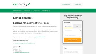 Motor dealers | CarHistory