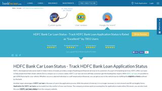 HDFC Bank Car Loan Status - How to Check Loan Application Status
