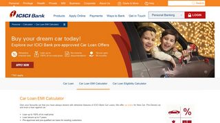 Car Loan EMI Calculator, Car Loan Calculator - ICICI Bank