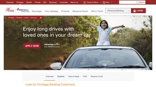 Loan Options for Privilege Banking Customers - Car Loan - ICICI Bank