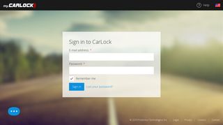 Sign in to CarLock