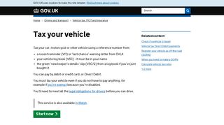 Tax your vehicle - GOV.UK