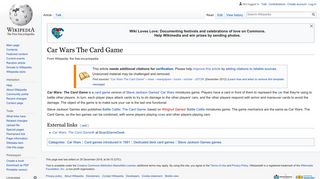 Car Wars The Card Game - Wikipedia