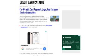 Car-X Credit Card Payment, Login, and Customer Service Information ...