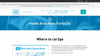 Where to Drive | car2go Home Area in NYC
