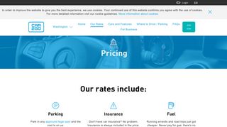 car2go Rates and Packages in DC