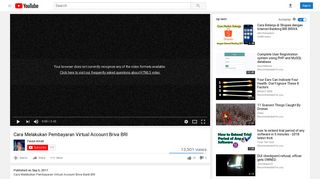 Cara Melakukan Pembayaran Virtual Account Briva Bank BRI - YouTube